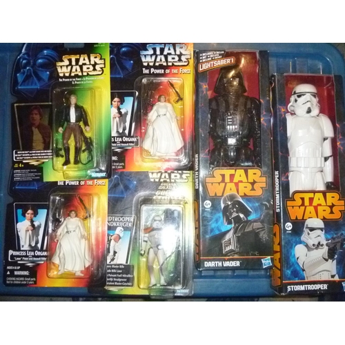 154 - selection of star wars figures, all packaged