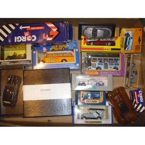 161 - selection of boxed vehicles mostly matchbox and corgi etc