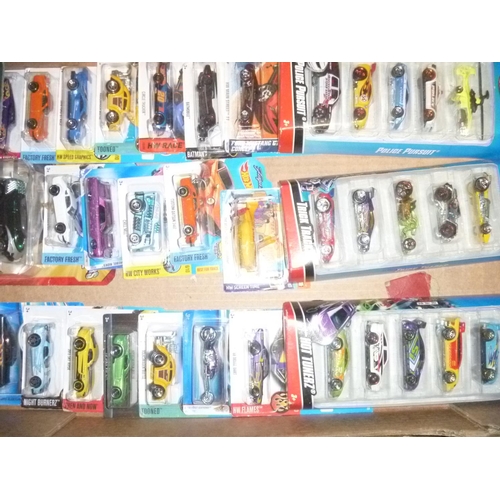 170 - qty modern hot wheels vehicles carded