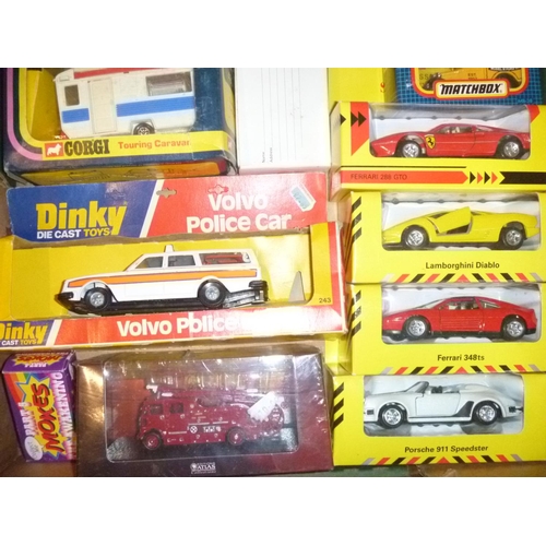 174 - qty boxed vehicles including dinky and corgi toys