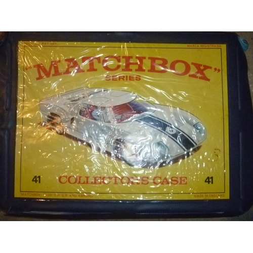 182 - matchbox carry case containing vehicles