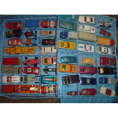 183 - matchbox carry case containing vehicles