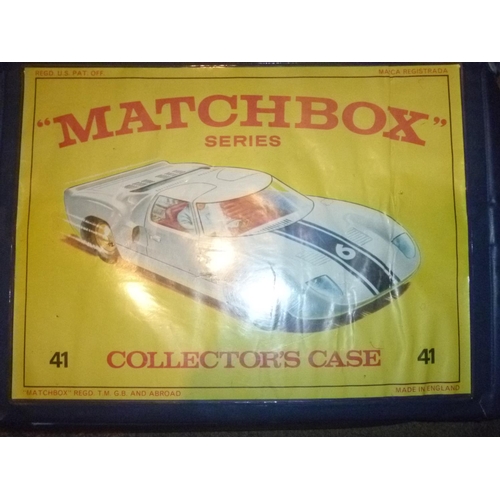 183 - matchbox carry case containing vehicles