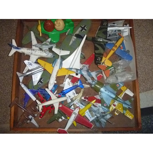 192 - qty of aircraft by dinky corgi matchbox etc