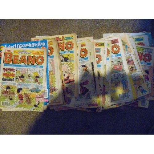 198 - qty of beano comics mostly 1990's