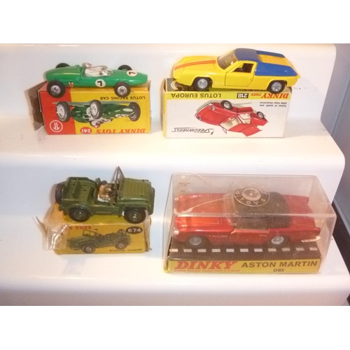 217 - 4 boxed dinky toys, conditon varies form very good to near mint, boxes range from fair to very good