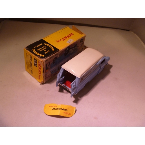 57 - dinky toys (model E, box G) kenwood ford transit