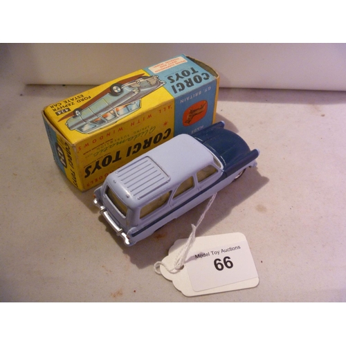 66 - corgi toys (box G model VG) ford zephyr