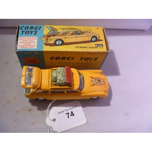 74 - corgi toys (box g model e) citroen safari