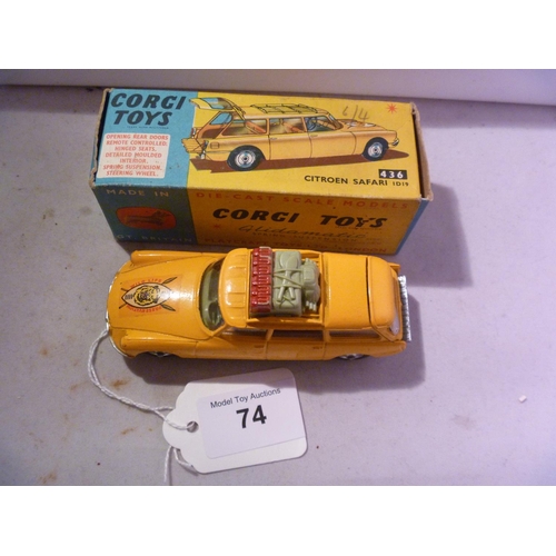 74 - corgi toys (box g model e) citroen safari