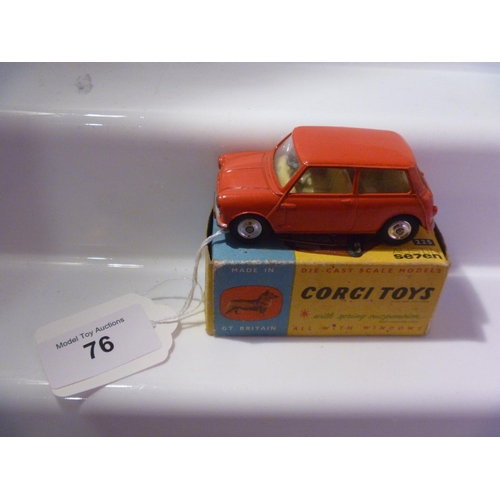 76 - corgi toys (box VG model E) austin 7 mini