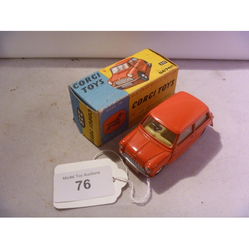 76 - corgi toys (box VG model E) austin 7 mini