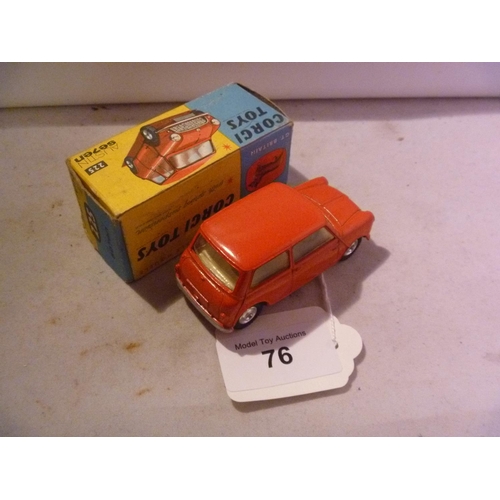 76 - corgi toys (box VG model E) austin 7 mini