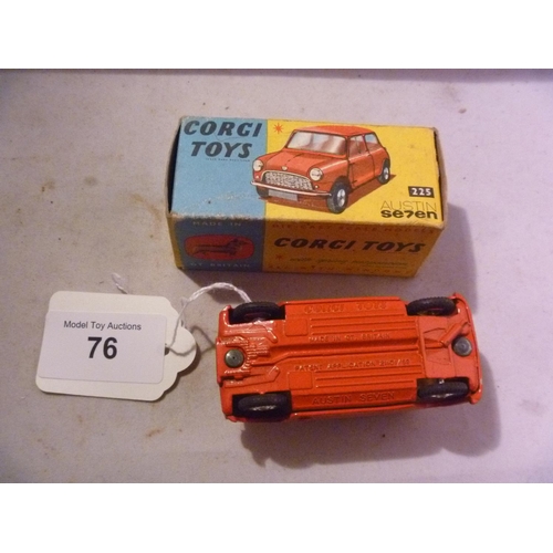 76 - corgi toys (box VG model E) austin 7 mini