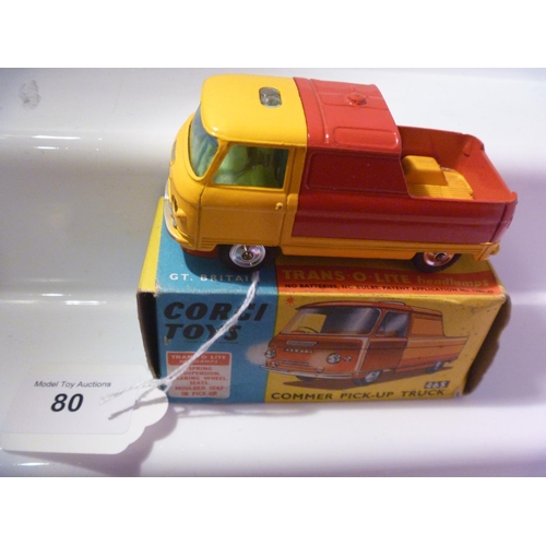 80 - corgi toys (box G model E) commer pickup