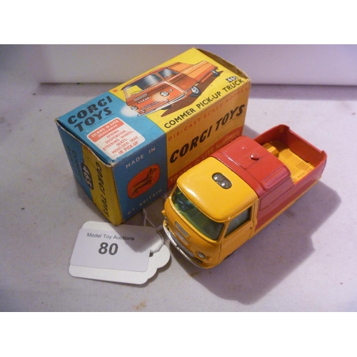 80 - corgi toys (box G model E) commer pickup