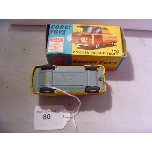 80 - corgi toys (box G model E) commer pickup