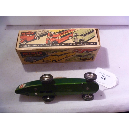 82 - triang minic (box G model E) racing car