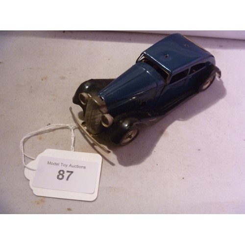 87 - triang minic (box n/a model E) no roof horn traffic control car