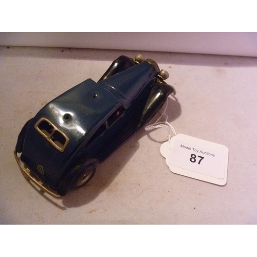 87 - triang minic (box n/a model E) no roof horn traffic control car