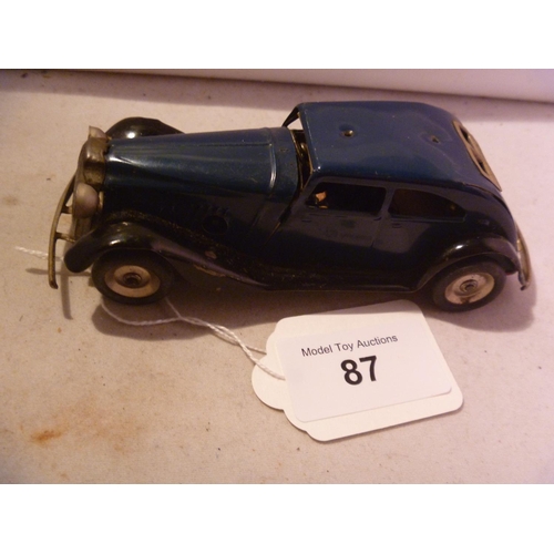 87 - triang minic (box n/a model E) no roof horn traffic control car