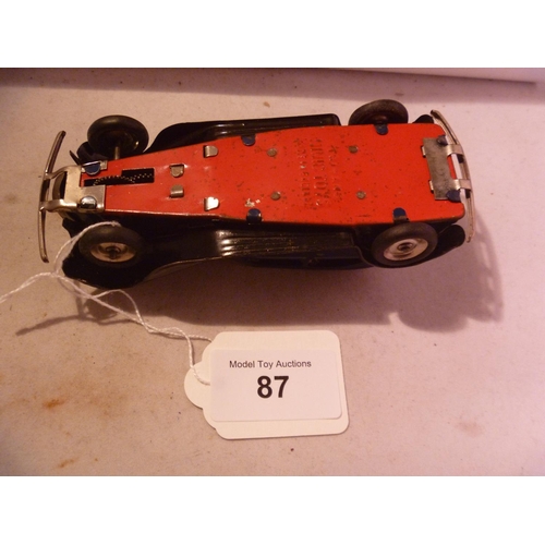 87 - triang minic (box n/a model E) no roof horn traffic control car