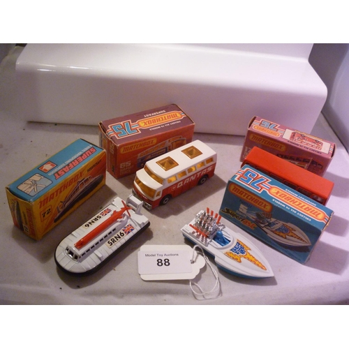 88 - lesney matchbox superfast lot X4 (boxes g to E models E)