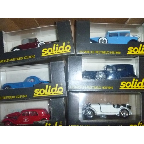 83 - 8 boxed solido models, random inspection suggests that they are generally in unused excellent condit... 