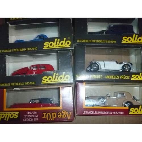 83 - 8 boxed solido models, random inspection suggests that they are generally in unused excellent condit... 