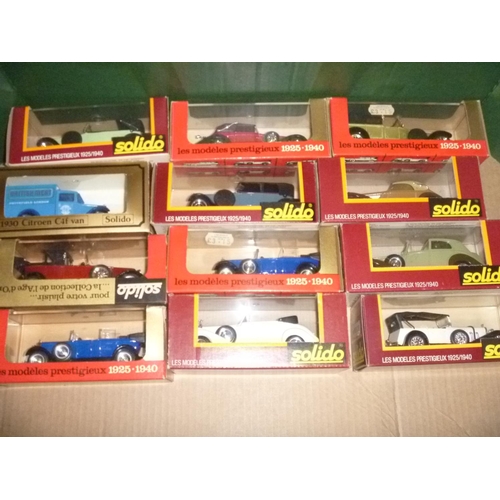 100 - 12 solido models boxed , random inspection suggests they are all excellent and unused