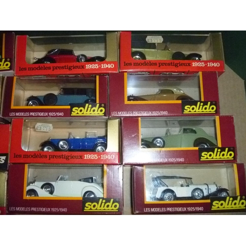 100 - 12 solido models boxed , random inspection suggests they are all excellent and unused