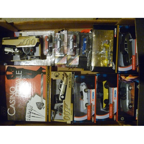 113 - qty james bond corgi toys all boxed