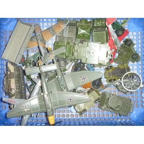 125 - qty dinky toys military and aircraft