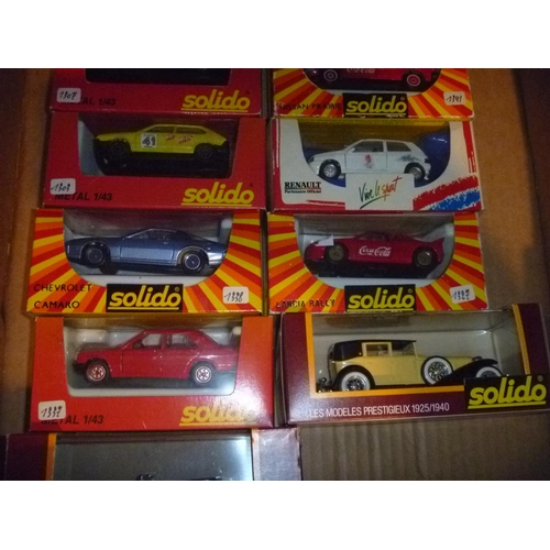 155 - qty solido model cars all boxed