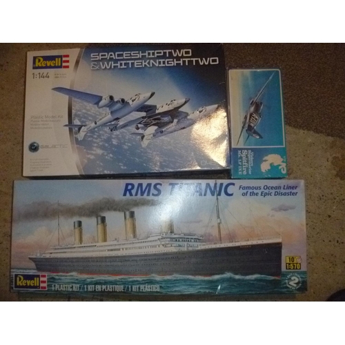 173 - 3 building kits unchecked 2 by revell