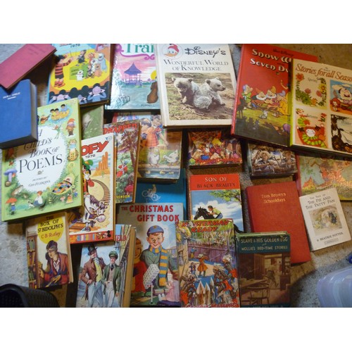 62 - good qty of childrens books and annuals including disney and other classics