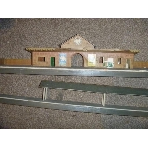 122 - 2 vintage wooden railway stations platforms