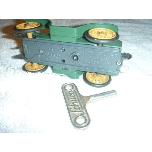 205 - schuco oldtimer clockwork with key motor doesnt seem to work