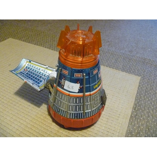 63 - BATTERY OPERATED SPACESHIP JAPAN WORKING , EXCELLENT