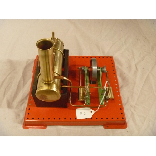 Mamod SE3 - early brass burner.  Good condition. (TESTED BY OWNER WITH COMPRESSED AIR, REPLACED WASHERS ON PRESSURE RELIEF VALVES)