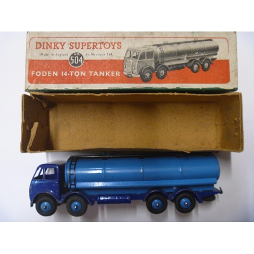 109 - DINKY TOYS 14 TON FODEN TANKER WITH ORIGINAL BOX