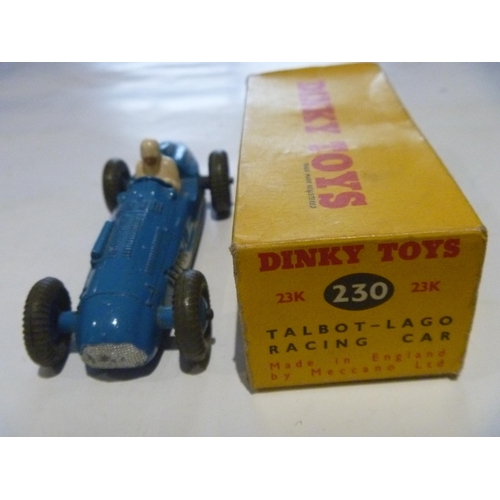 164 - ORIGINAL DINKY TOYS BOXED TALBOT LAGO RACING CAR (MODEL IS EXCELLENT, BOX IS VERY GOOD)