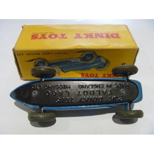 164 - ORIGINAL DINKY TOYS BOXED TALBOT LAGO RACING CAR (MODEL IS EXCELLENT, BOX IS VERY GOOD)