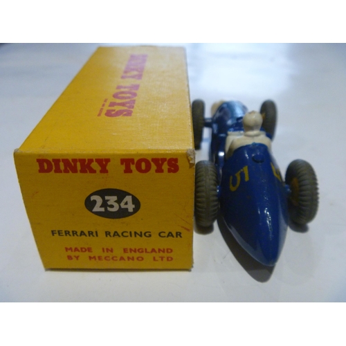 168 - ORIGINAL DINKY TOYS BOXED FERRARI RACING CAR (MODEL IS EXCELLENT, BOX IS EXCELLENT)