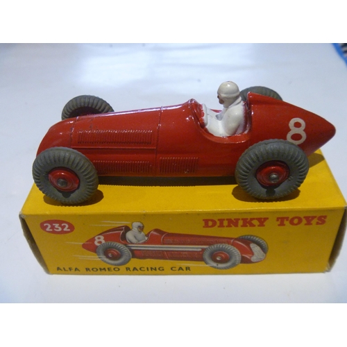 169 - ORIGINAL DINKY TOYS BOXED ALFA ROMEO RACING CAR (MODEL IS EXCELLENT, BOX IS EXCELLENT)