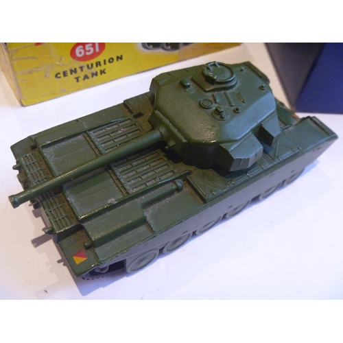 60 - ORIGINAL DINKY TOYS BOXED CENTURION TANK