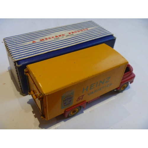 64 - ORIGINAL DINKY TOYS BOXED BIG BEDFORD VAN HEINZ (MODEL IS EXCELLENT BOX IS VERY GOOD)