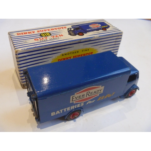 65 - ORIGINAL DINKY TOYS BOXED GUY VAN EVER READY (MODEL IS EXCELLENT BOX IS VERY GOOD)