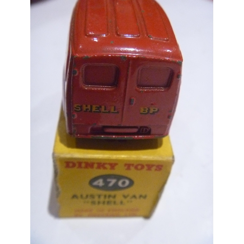 82 - ORIGINAL DINKY TOYS BOXED AUSTIN VAN SHELL (MODEL IS VERY GOOD BOX IS VERY GOOD)