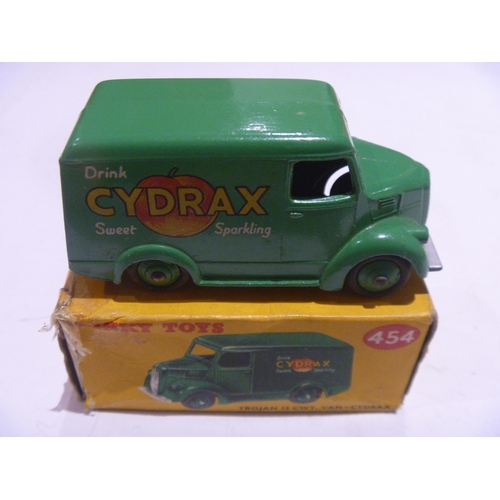 83 - ORIGINAL DINKY TOYS BOXED TROJAN VAN CYDRAX (MODEL IS VERY GOOD BOX IS VERY GOOD)